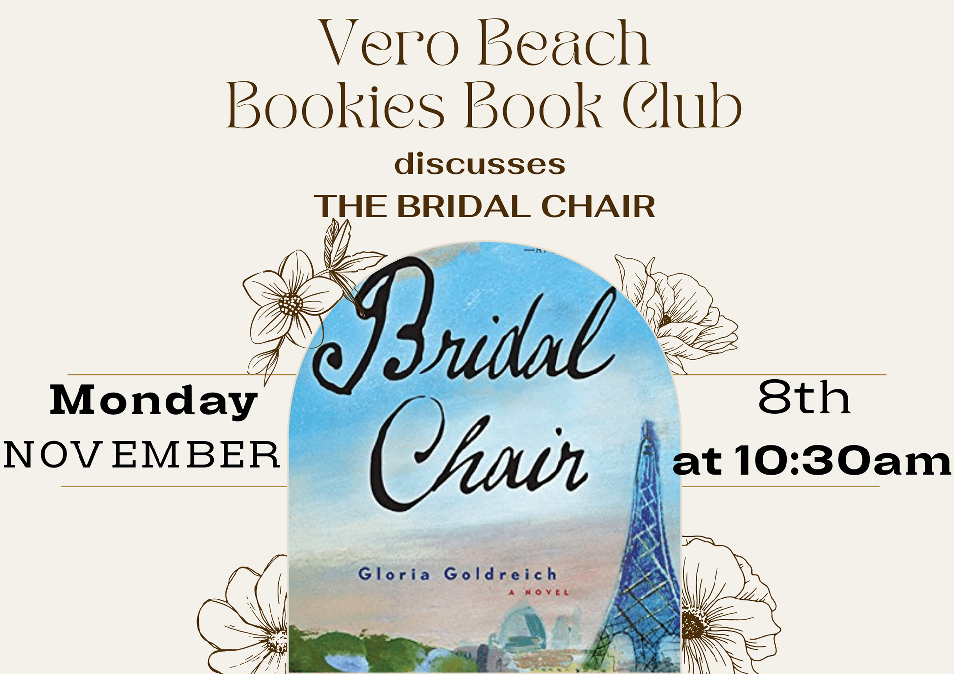 The Vero Beach Bookies Book Club Discusses The Bridal Chair